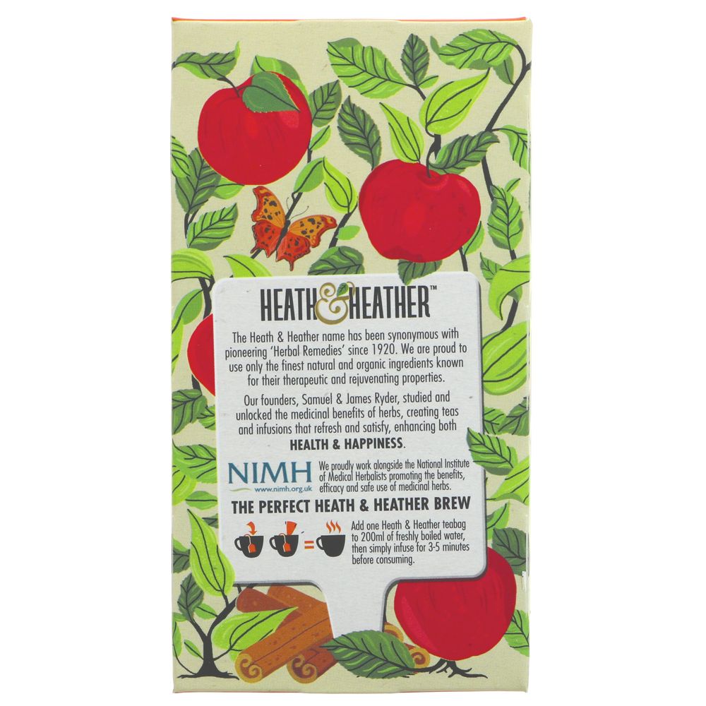 Apple & Cinnamon Infusion 20 Bags - Heath & Heather - Infusion - Eco Natural Products