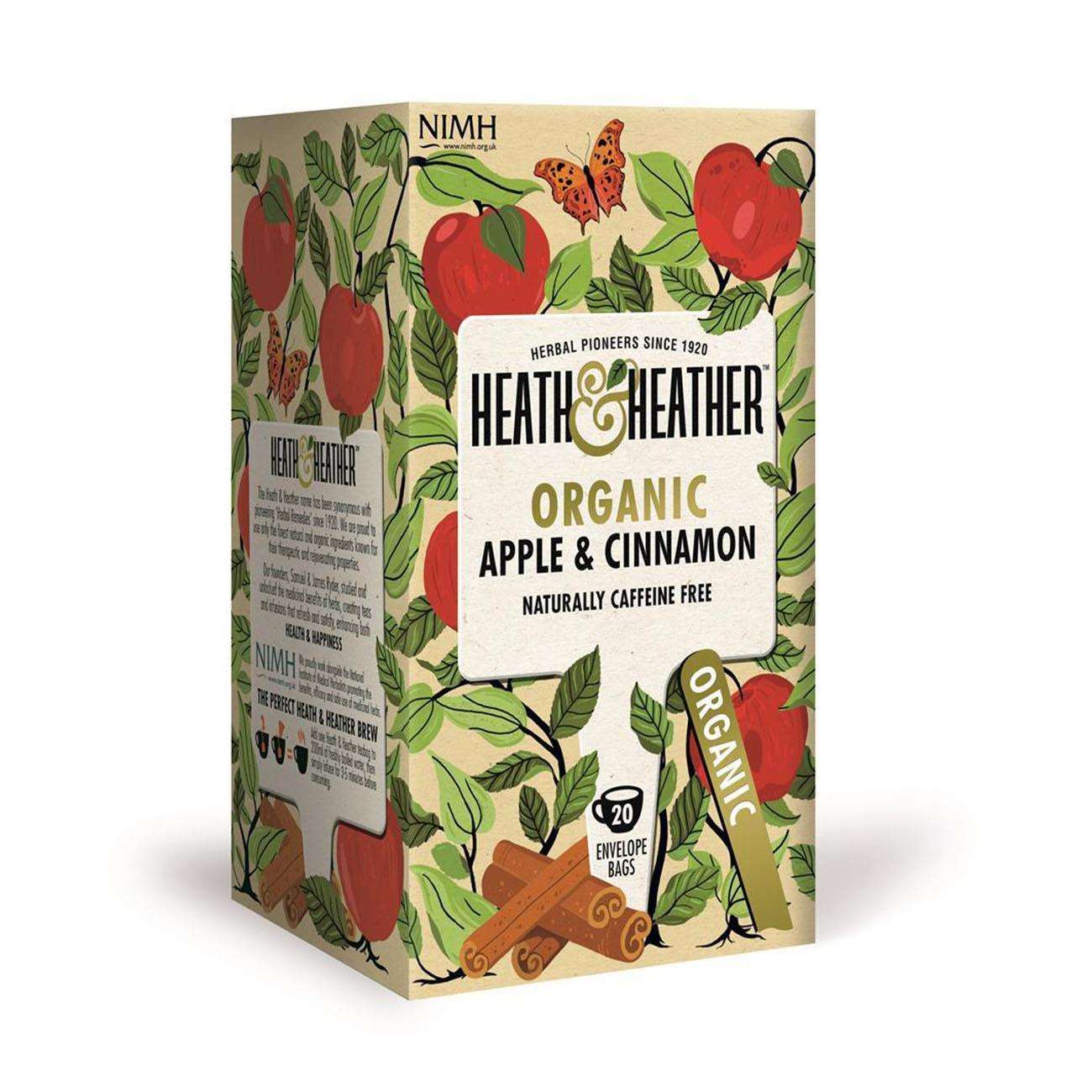 Apple & Cinnamon Infusion 20 Bags - Heath & Heather - Infusion - Eco Natural Products