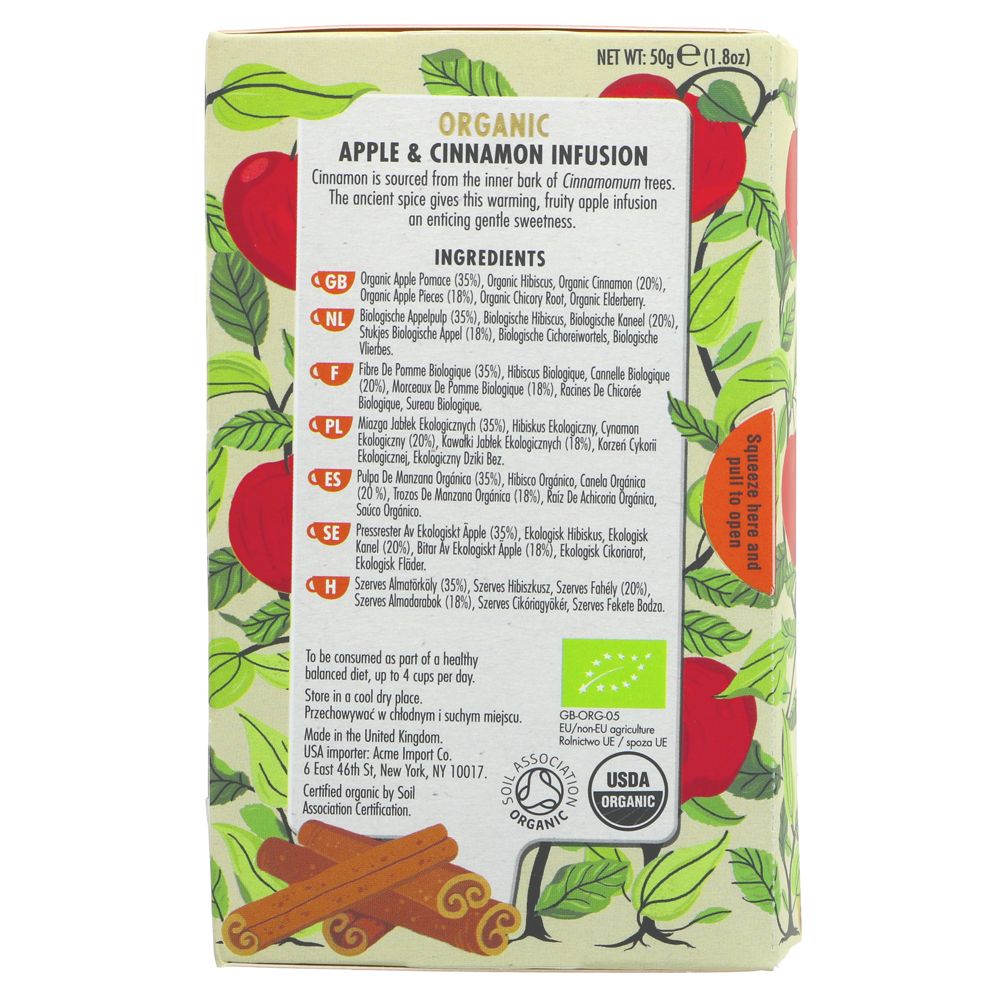 Apple & Cinnamon Infusion 20 Bags - Heath & Heather - Infusion - Eco Natural Products