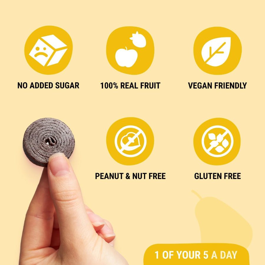 Apple - Pear Fruit Rolls 100g - Bob Snail - Fruit Snacks - Eco Natural Products