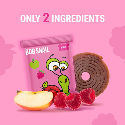 Apple - Raspberry Fruit Rolls 100g - Bob Snail - Fruit Snacks - Eco Natural Products
