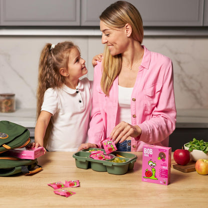 Apple - Raspberry Fruit Rolls 100g - Bob Snail - Fruit Snacks - Eco Natural Products