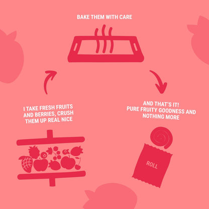 Apple - Strawberry Fruit Rolls 100g - Bob Snail - Fruit Snacks - Eco Natural Products