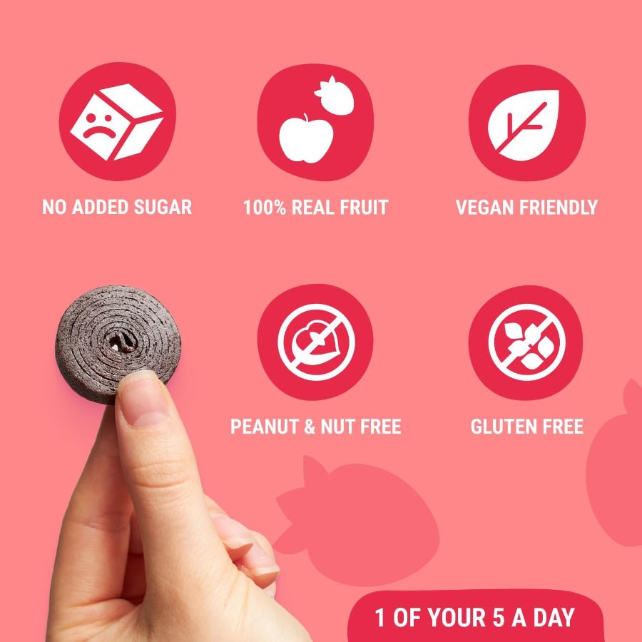 Apple - Strawberry Fruit Rolls 100g - Bob Snail - Fruit Snacks - Eco Natural Products