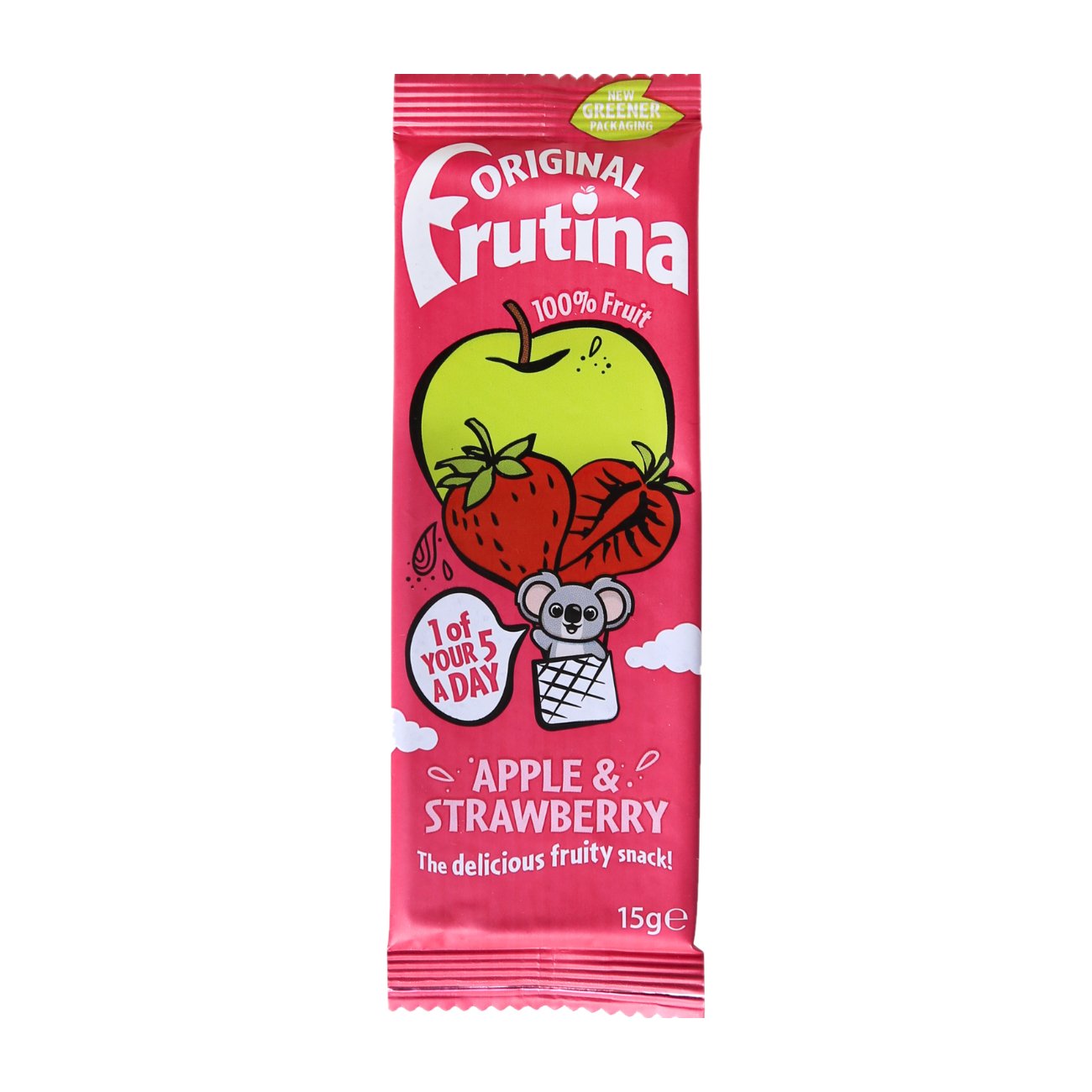 Apple & Strawberry Real Fruit Snack 15g - Eco Natural Products - Frutina - Fruit snack