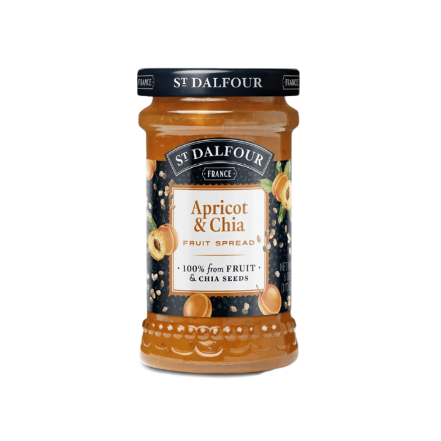 Apricot & Chia Fruit Spread 170g - St Dalfour - Fruit Spreads - St Dalfour