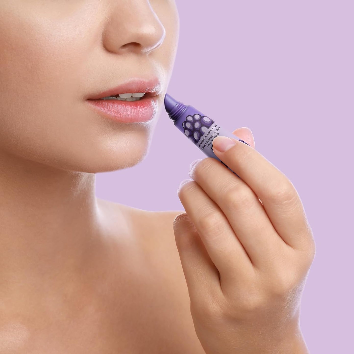 Aqua Glossy Hyaluronic Acid & Blackberry Extract Lip Balm 10ml - Organic Shop - Lip Balm - Eco Natural Products