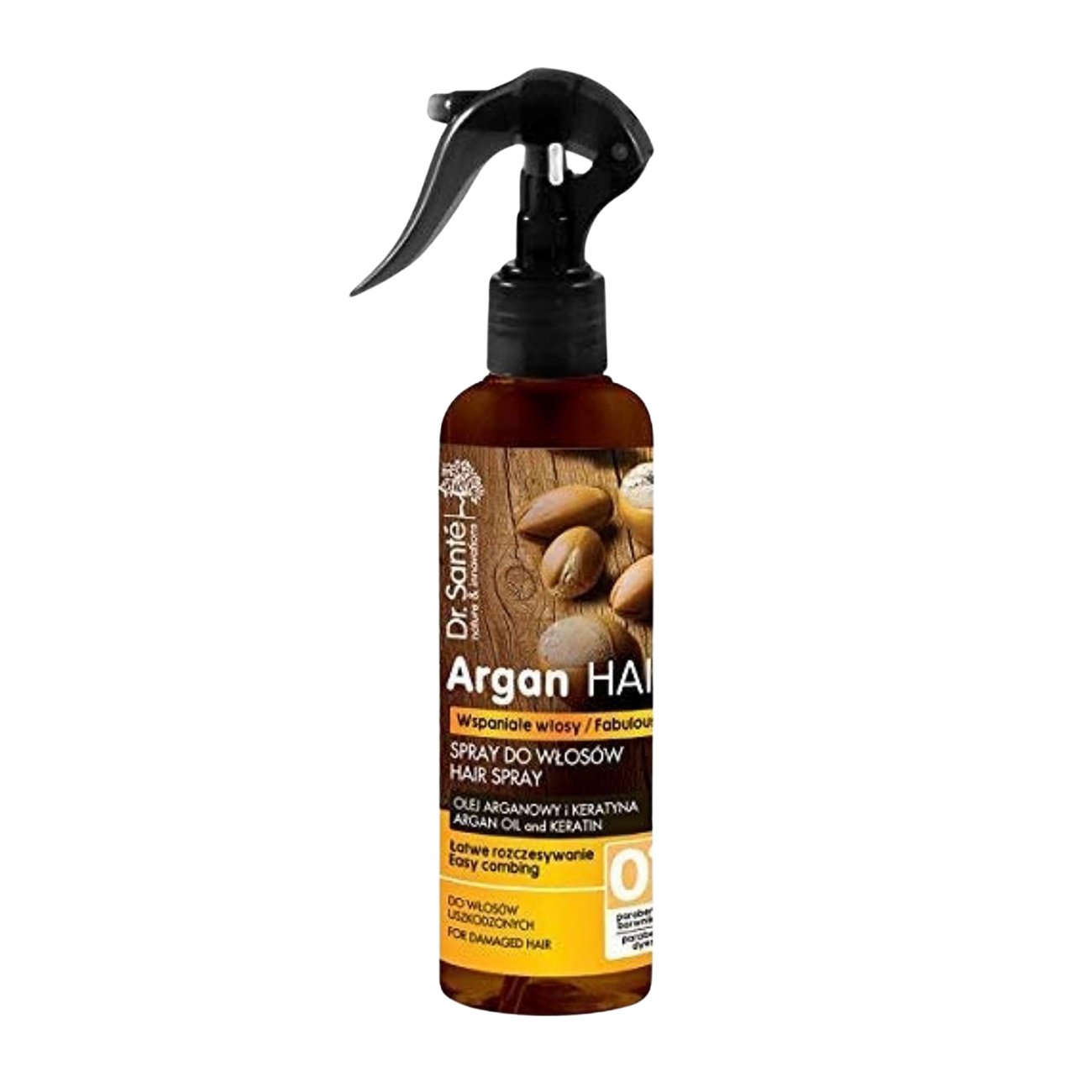 Argan Hair Spray for Damaged Hair with Keratin 150ml - Eco Natural Products - Dr. Sante - Hair Spray