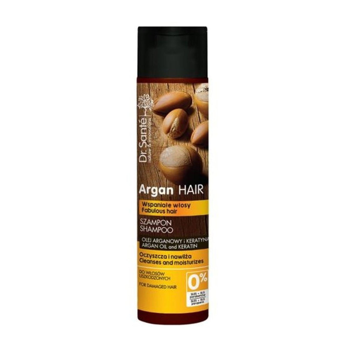 Argan Shampoo for Damaged Hair with Keratin 250ml - Dr. Sante - Shampoo - Eco Natural Products