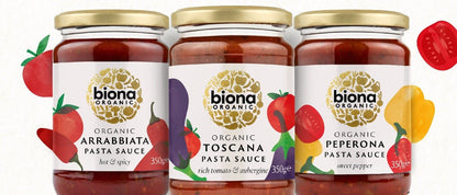 Arrabbiata Pasta Sauce Hot & Spicy 350g - Biona - Pasta Sauce - Eco Natural Products