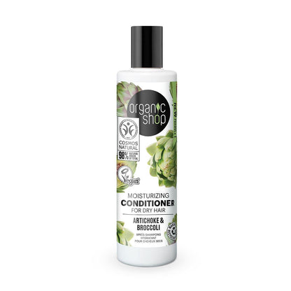 Artichoke and Broccoli Moisturizing Conditioner Dry Hair 280ml - Organic Shop - Conditioner - Eco Natural Products