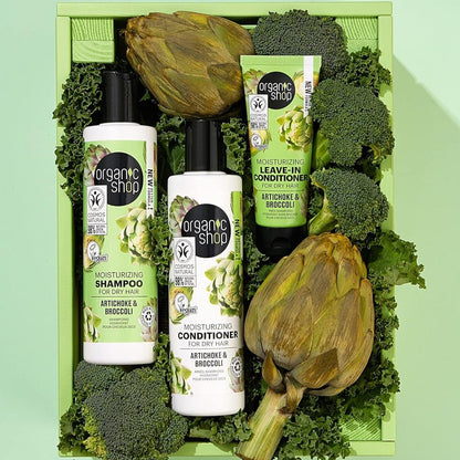 Artichoke and Broccoli Moisturizing Conditioner Dry Hair 280ml - Organic Shop - Conditioner - Eco Natural Products