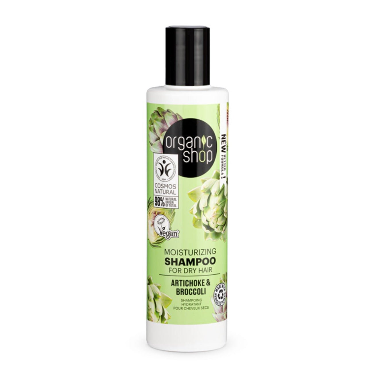 Artichoke and Broccoli Moisturizing Shampoo for Dry Hair 280 ml - Eco Natural Products - Organic Shop - Shampoo