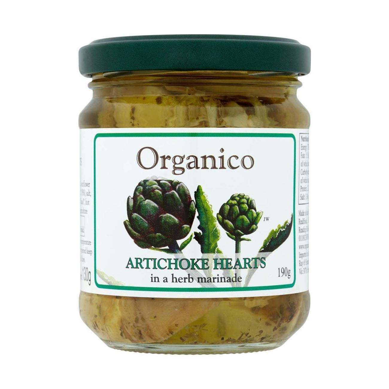 Artichoke Hearts in Oil 190g - Organico - Artichoke Hearts - Eco Natural Products
