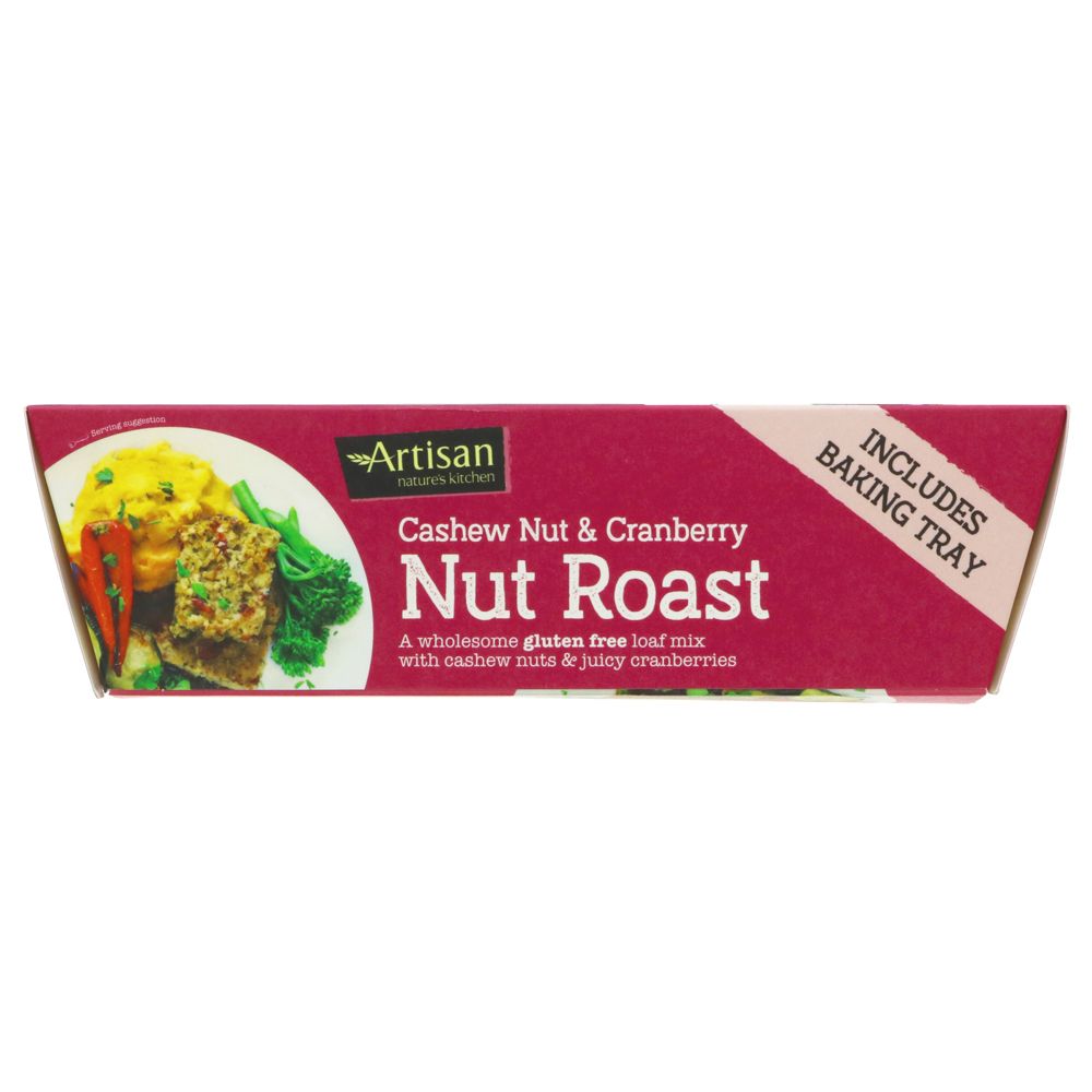 Artisan Cashew & Cranberry Grains Nut Roast 200g - Eco Natural Products - Artisan Grains - Nut Roasts