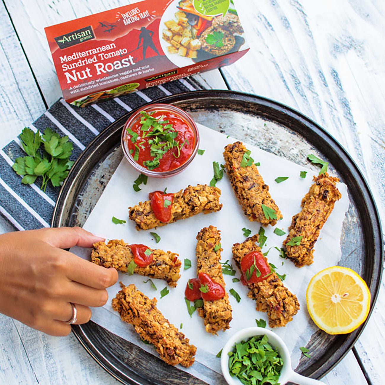 Artisan Sundried Tomato Grains Nut Roast 200g - Artisan Grains - Nut Roasts - Eco Natural Products