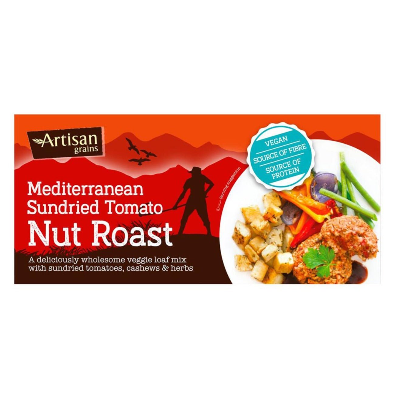 Artisan Sundried Tomato Grains Nut Roast 200g - Eco Natural Products - Artisan Grains - Nut Roasts