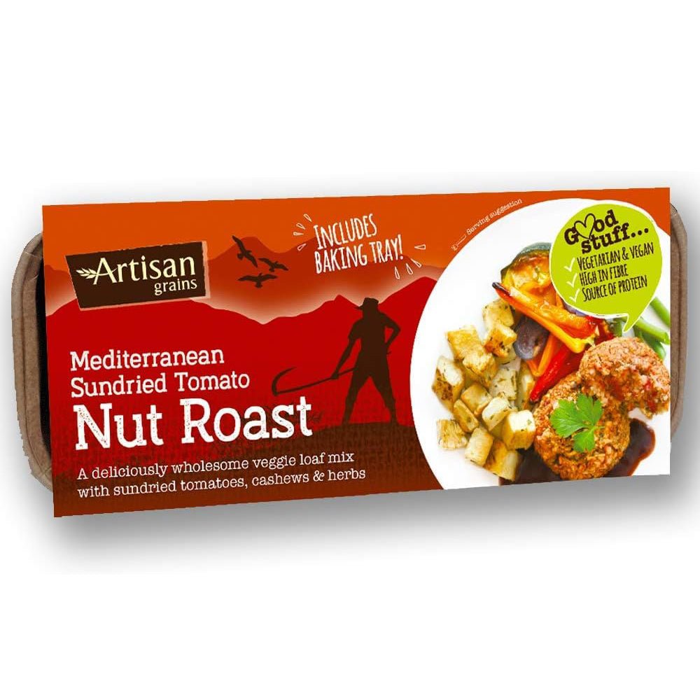 Artisan Sundried Tomato Grains Nut Roast 200g - Artisan Grains - Nut Roasts - Eco Natural Products