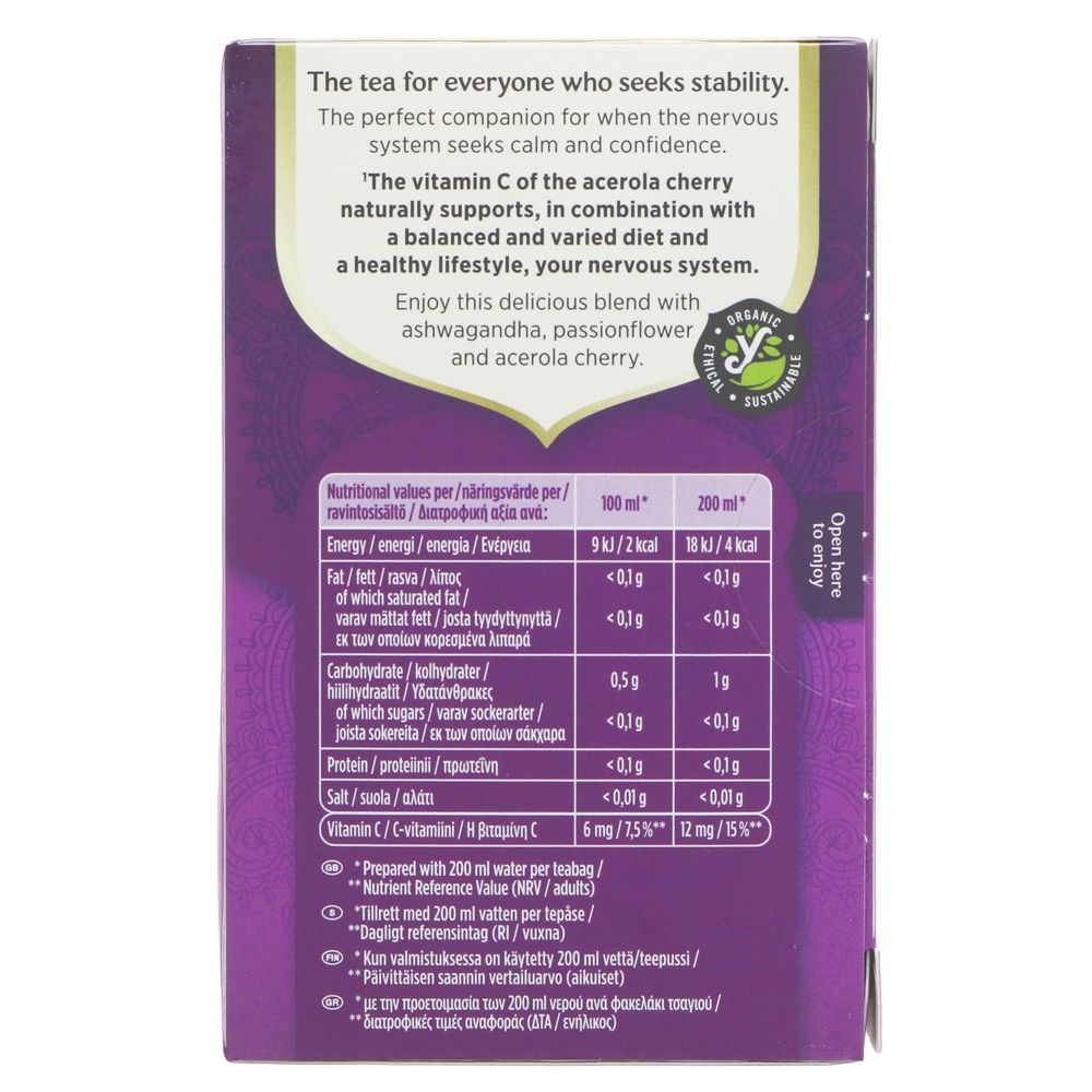 Ashwagandha Balance Organic Tea 17 Bags - Yogi Tea - Herbal Tea - Eco Natural Products
