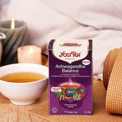 Ashwagandha Balance Organic Tea 17 Bags - Yogi Tea - Herbal Tea - Eco Natural Products