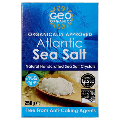 Atlantic Sea Salt Crystal 250g - Geo Organics - Sea Salt - Eco Natural Products