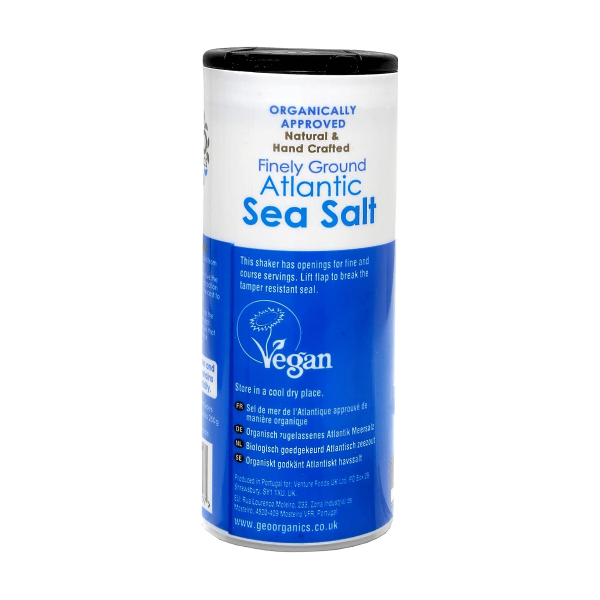 Atlantic Sea Salt Fine Ground 500g - Geo Organics - Salts - Geo Organics