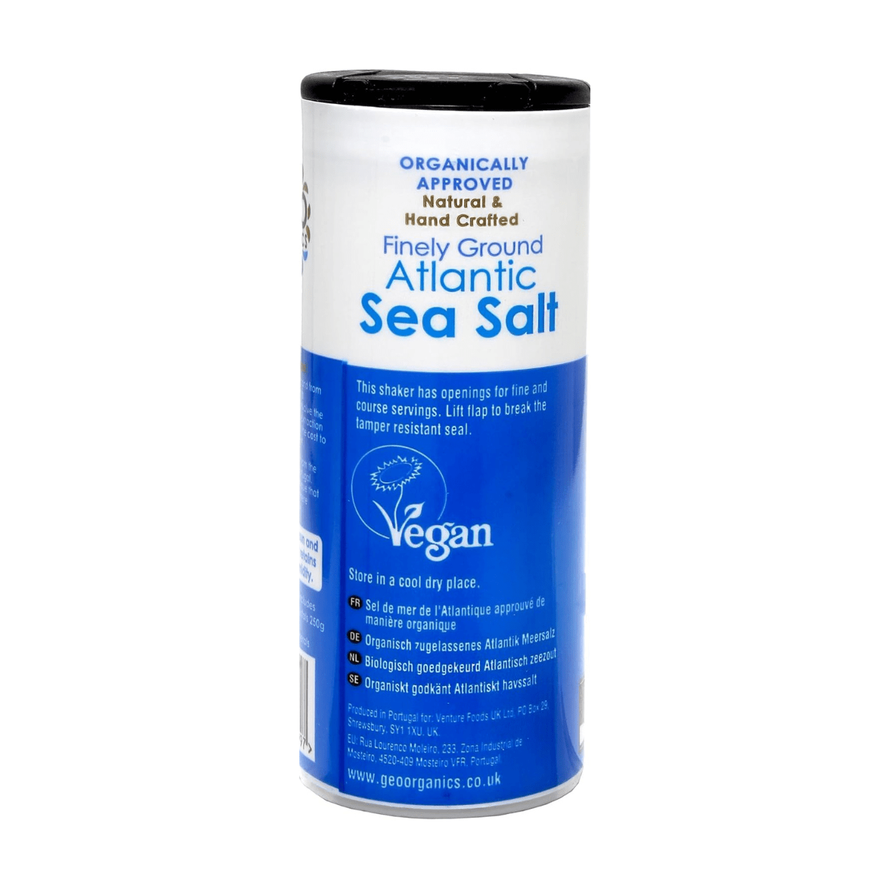 Atlantic Sea Salt Fine Ground 500g - Geo Organics - Salts - Geo Organics
