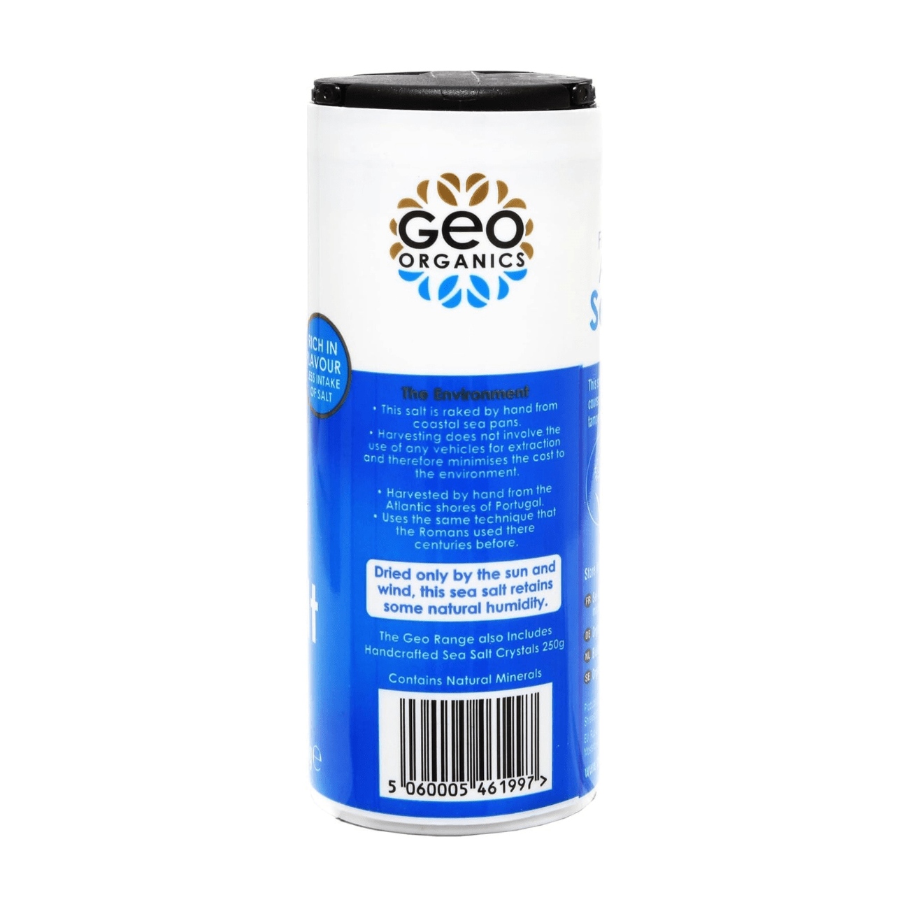 Atlantic Sea Salt Fine Ground 500g - Geo Organics - Salts - Geo Organics