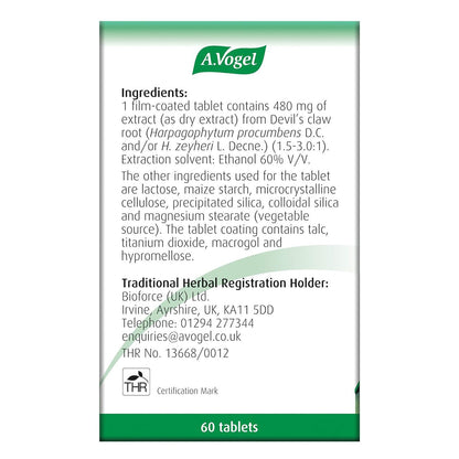 Atrosan Devil's Claw 60 Tabs - A. Vogel - Herbal Supplement - Eco Natural Products