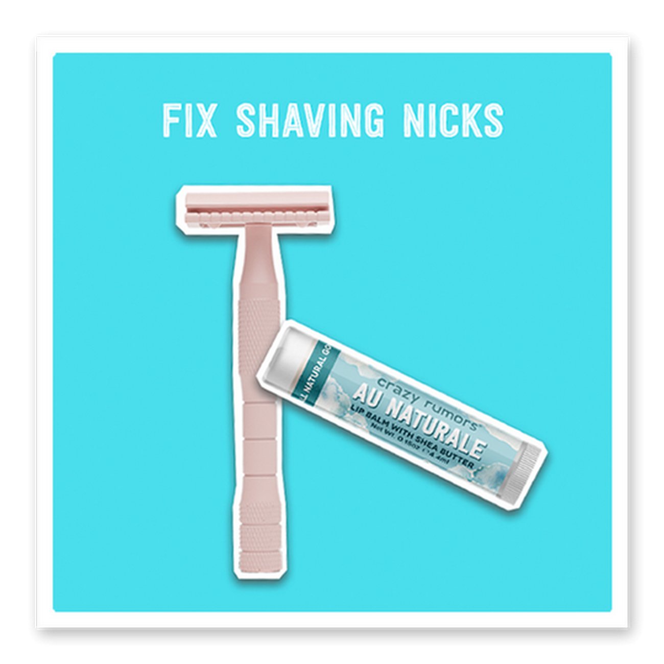 Au Naturale Fragrance Free Lip Balm 4ml - Crazy Rumors - Lip Balms & Treatments - Eco Natural Products