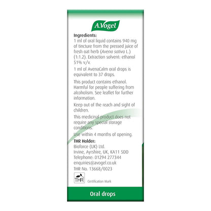 AvenaCalm Avena Sativa Oral Drops 50ml - A. Vogel - Herbal Supplements - Eco Natural Products