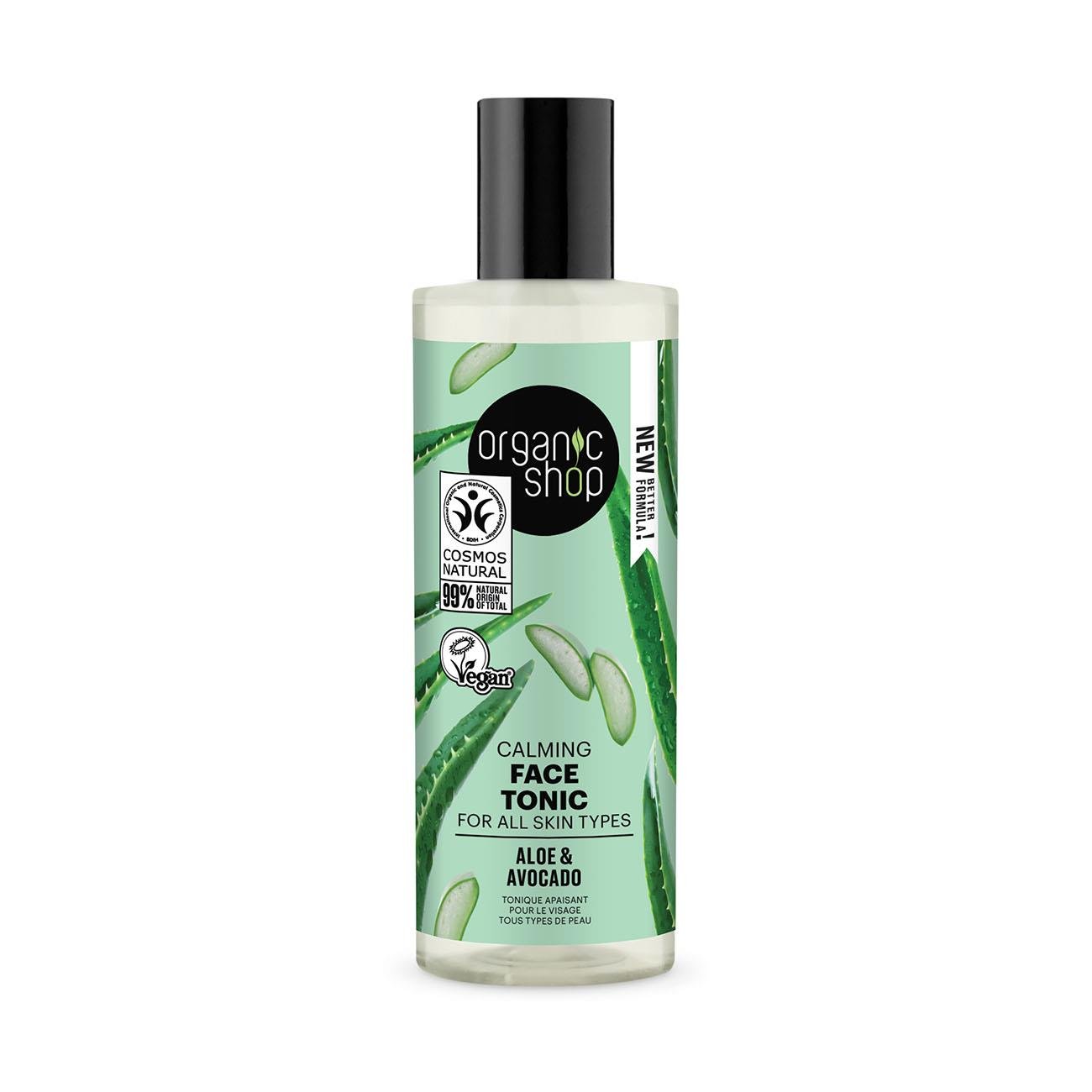 Avocado and Aloe Calming Face Tonic for All Skin Types 150 ml - Organic Shop - Face Tonic - Eco Natural Products