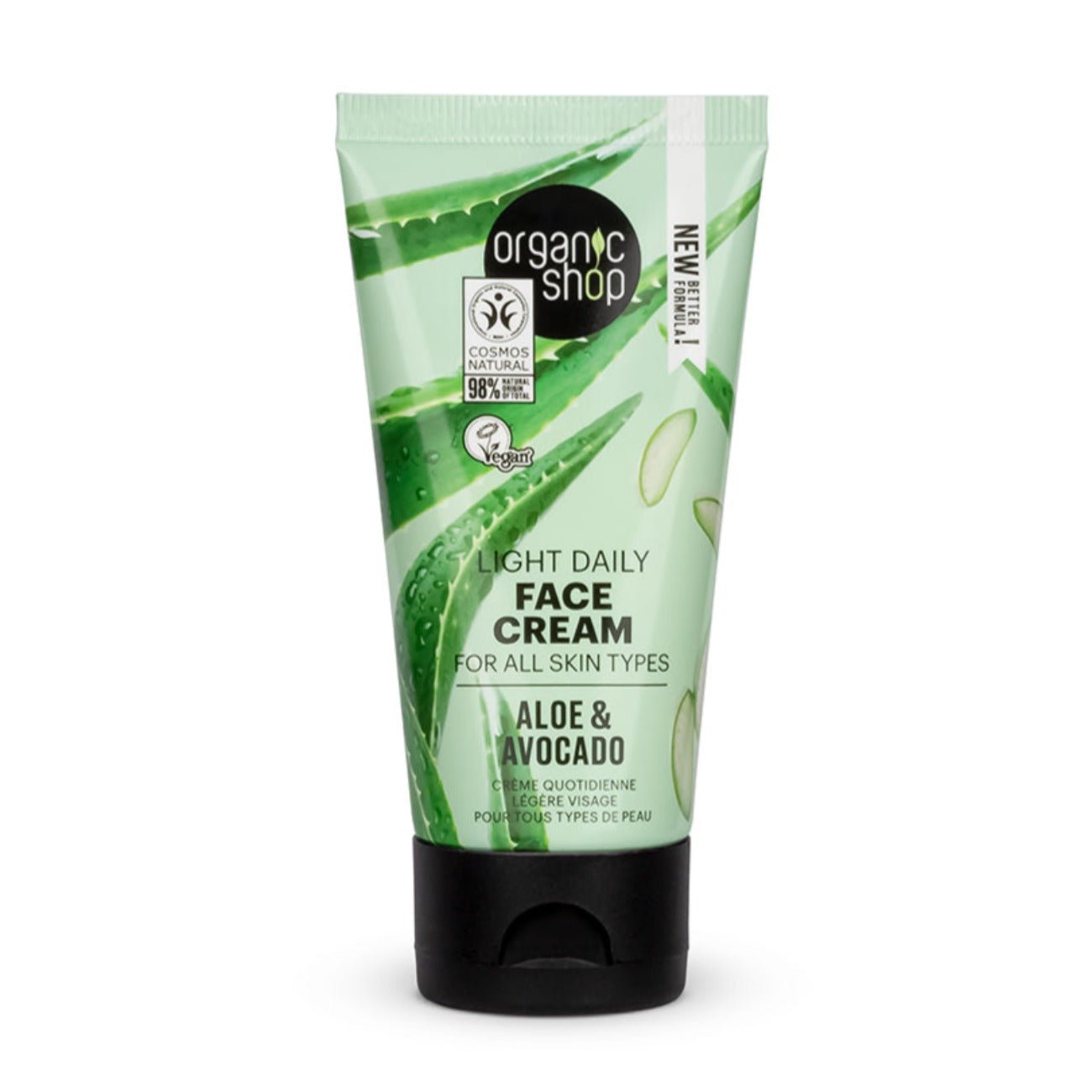 Avocado and Aloe Light Daily Face Cream for All Skin Types 50 ml - Eco Natural Products - Organic Shop - Face Cream