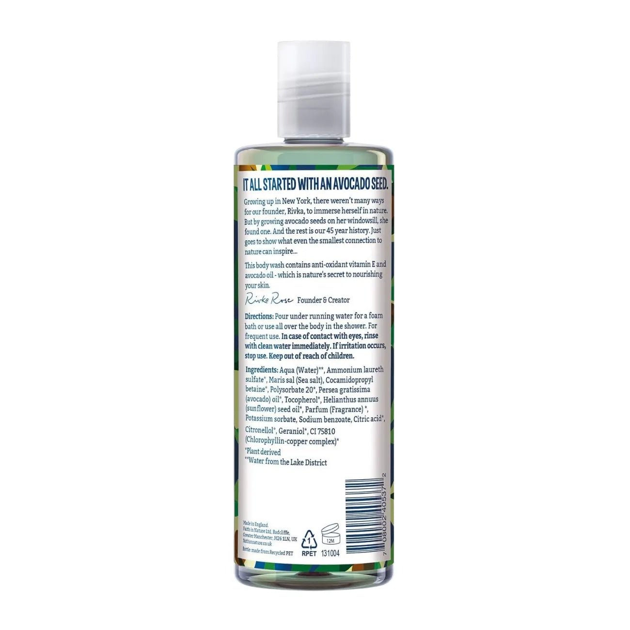 Avocado Body Wash 400ml - Faith in Nature - Body Wash - Faith in Nature
