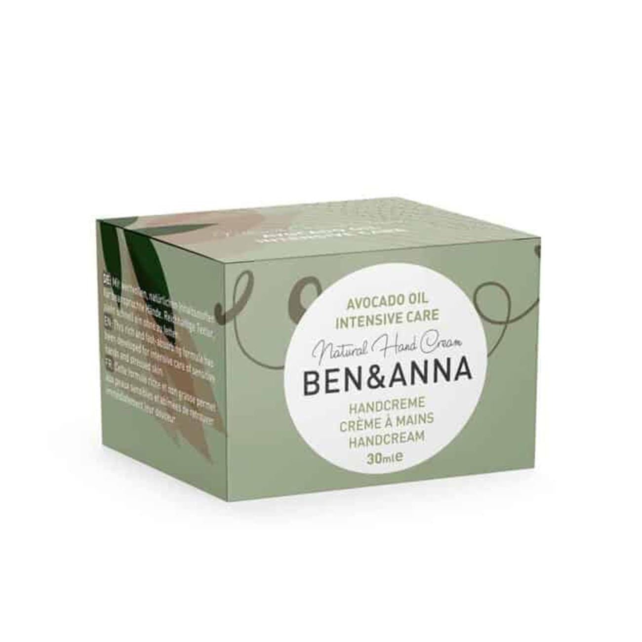 Avocado Intensive Care Hand Cream 30ml - Eco Natural Products - Ben & Anna - Hand cream