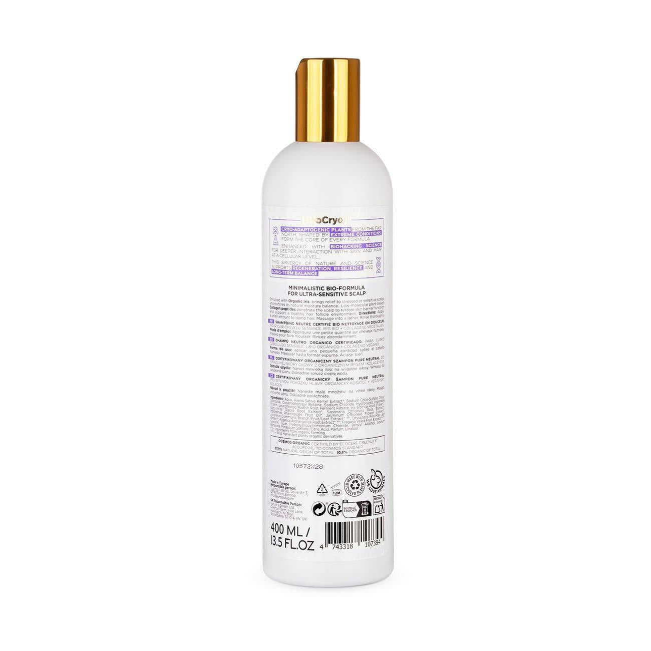 Organic BioCryo Pure Neutral Sensitive Scalp Shampoo 400ml