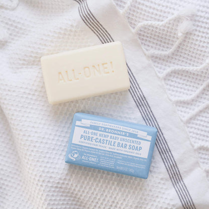 Baby Unscented Pure - Castile Bar Soap 140g - Dr. Bronner - Bar Soap - Eco Natural Products