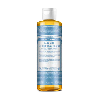 Baby Unscented Pure - Castile Liquid Soap 240ml - Dr. Bronner - Liquid Soap - Dr. Bronner