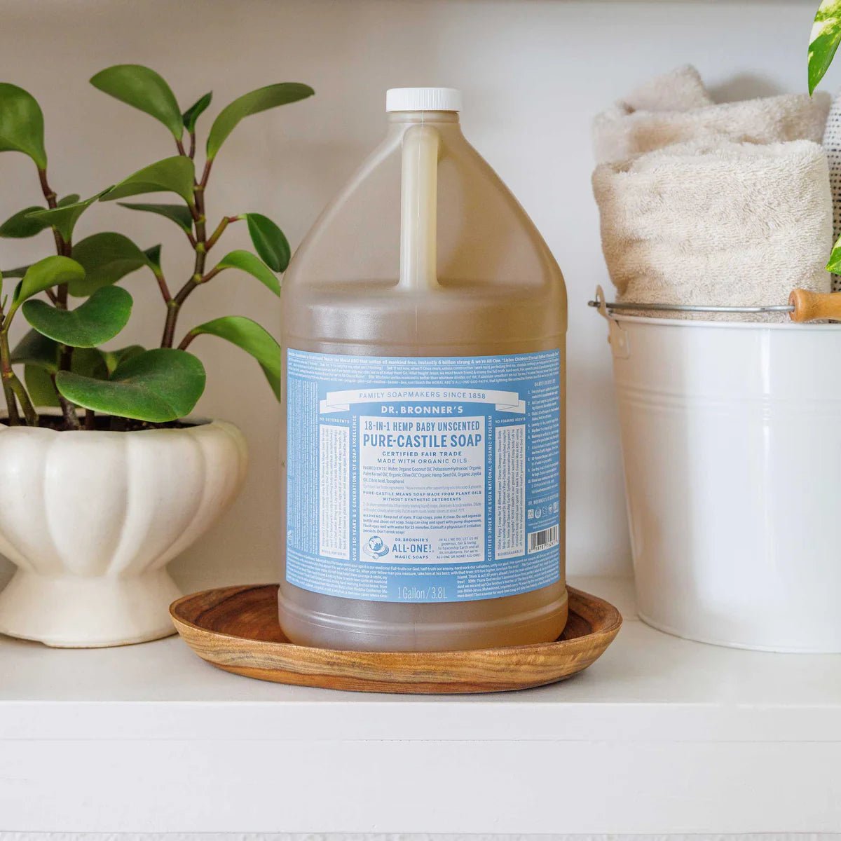 Baby Unscented Pure - Castile Liquid Soap 3.8L - Eco Natural Products - Dr. Bronner - Liquid Soap