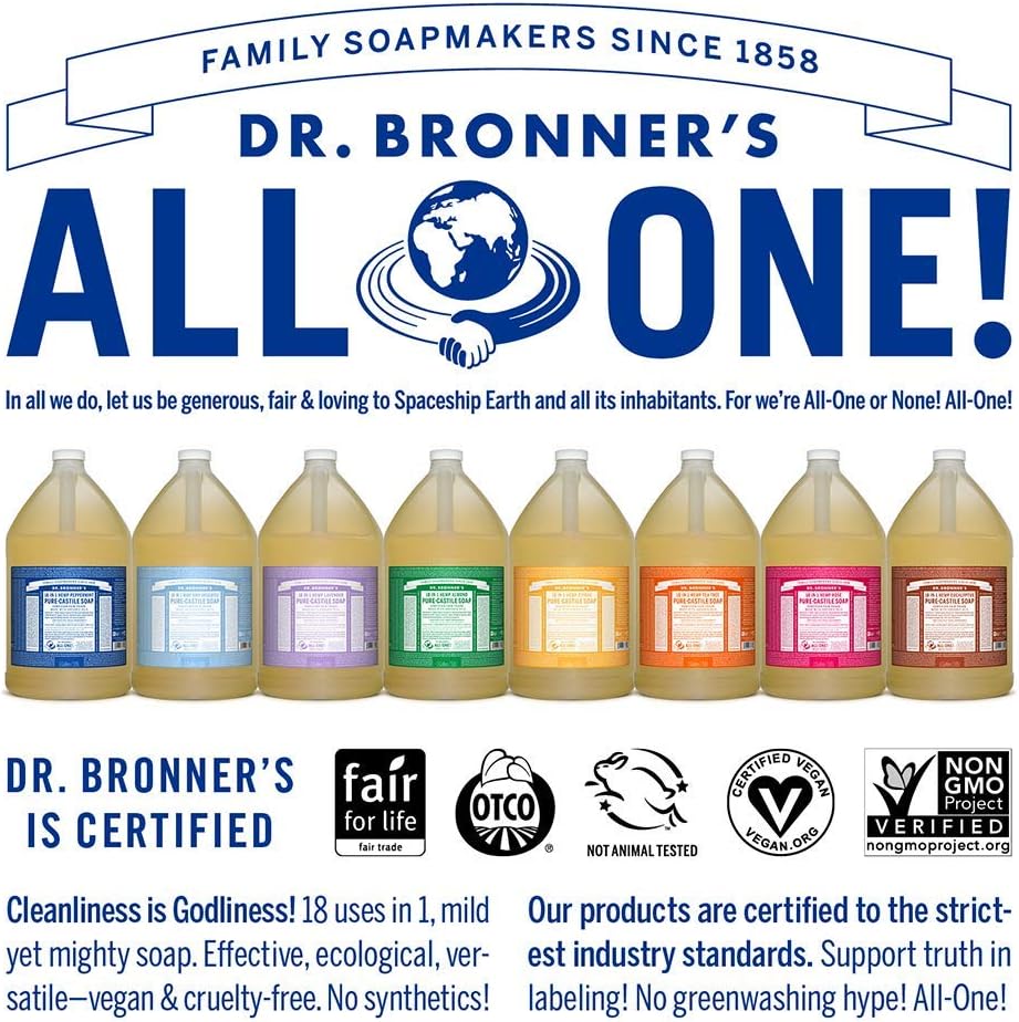 Baby Unscented Pure - Castile Liquid Soap 3.8L - Dr. Bronner - Liquid Soap - Eco Natural Products