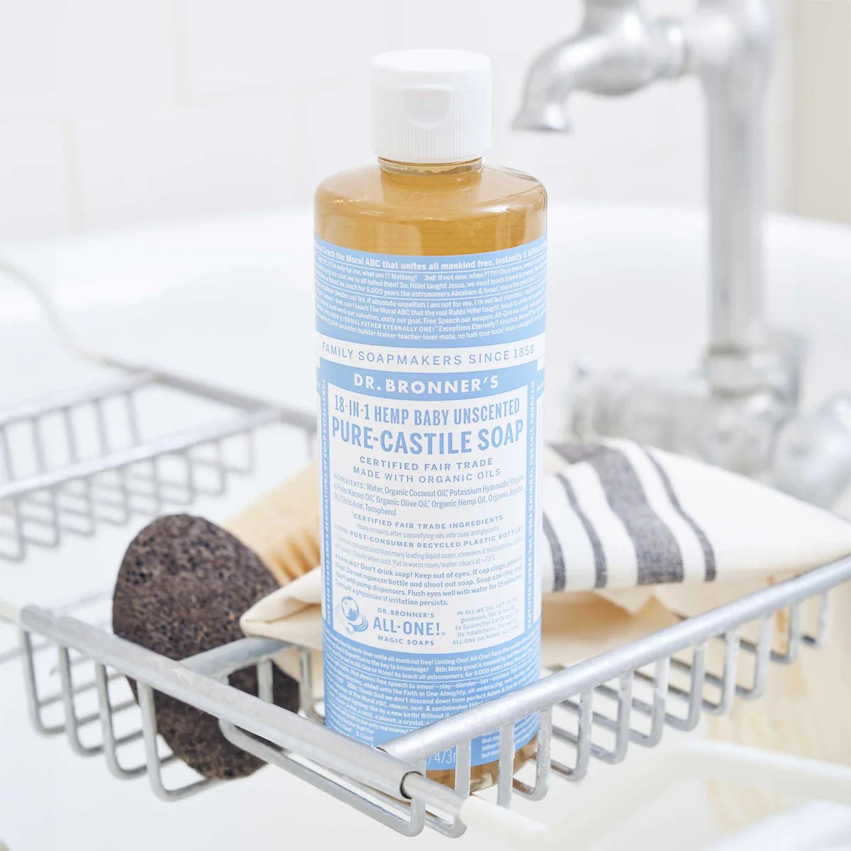 Baby Unscented Pure - Castile Liquid Soap 473ml - Dr. Bronner - Liquid Soap - Eco Natural Products