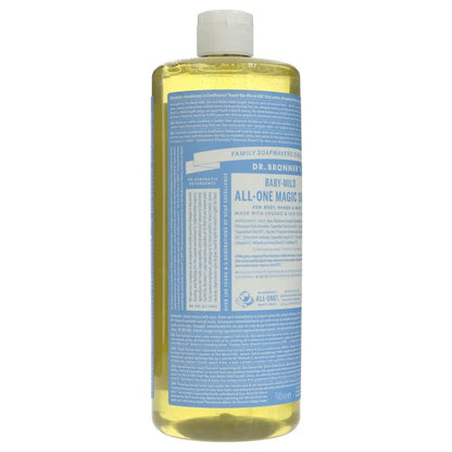 Baby Unscented Pure - Castile Liquid Soap 945ml - Dr. Bronner - Body Wash - Dr. Bronner