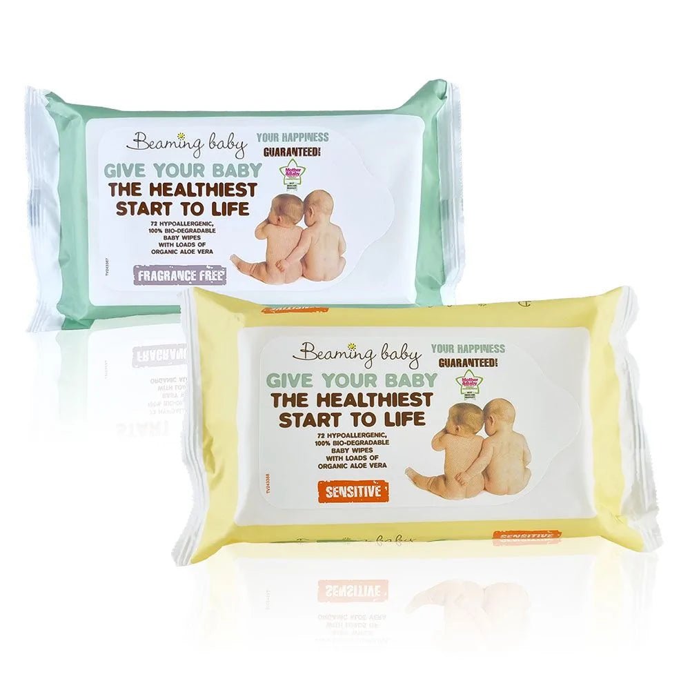 Baby Wipes Fragrance Free 72 Wipes - Beaming Baby - Baby Wipes - Eco Natural Products