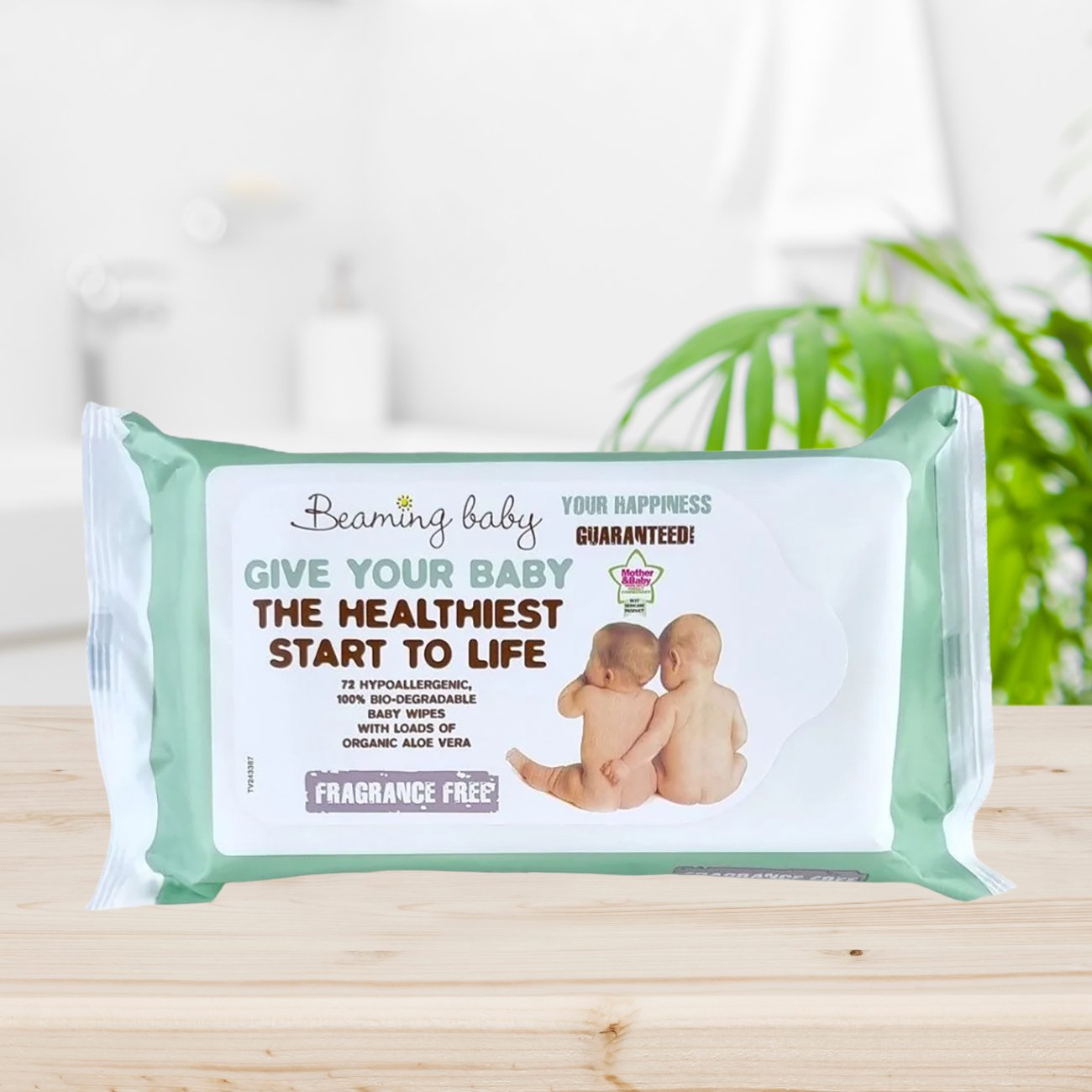 Baby Wipes Fragrance Free 72 Wipes - Eco Natural Products - Beaming Baby - Baby Wipes