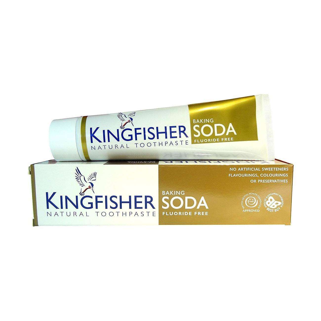 Baking Soda Toothpaste 100ml - Kingfisher - Toothpaste - Eco Natural Products