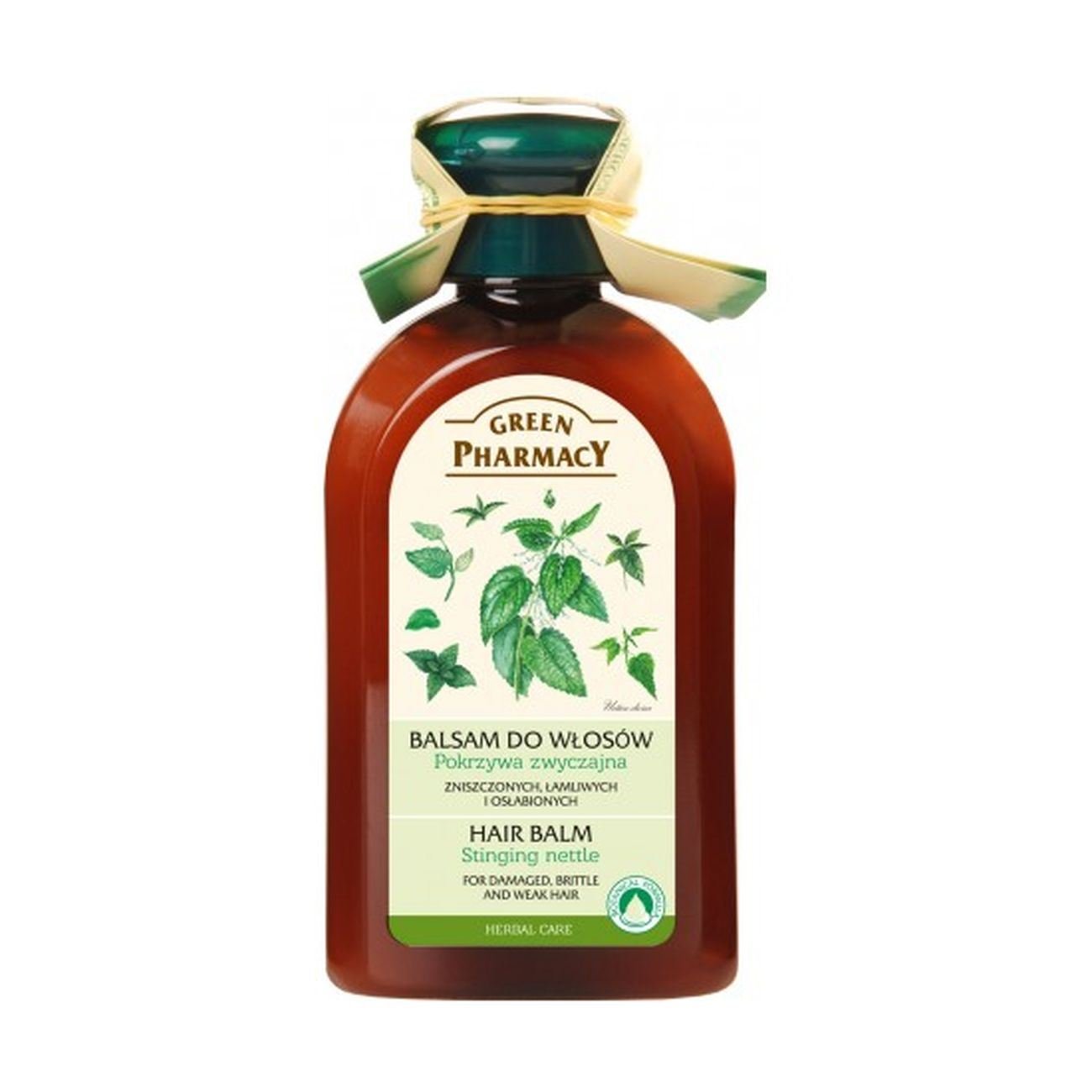 Balm for Damaged Brittle and Weak Hair with Nettle 300ml - Eco Natural Products - Green Pharmacy - Conditioners