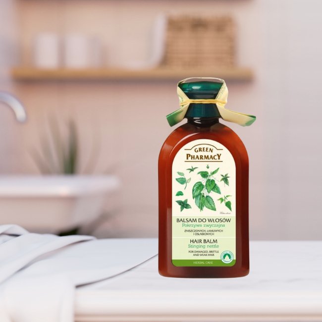 Balm for Damaged Brittle and Weak Hair with Nettle 300ml - Green Pharmacy - Conditioners - Eco Natural Products