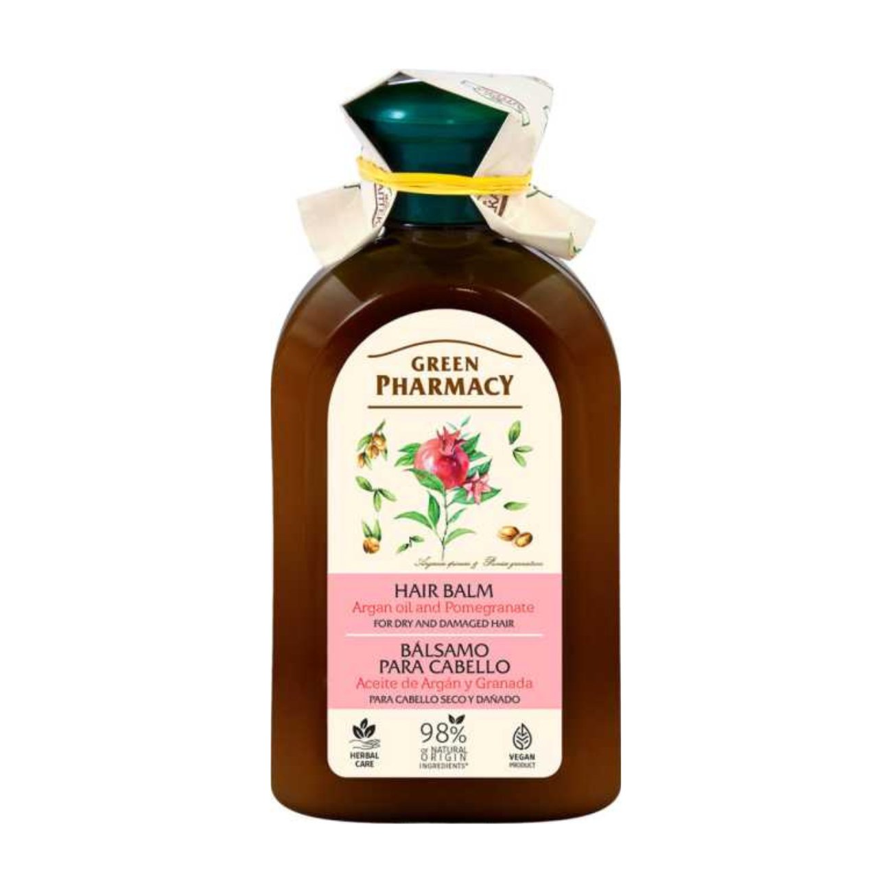 Balm for Dry and Damaged Hair Argan Oil and Pomegranate 300ml - Green Pharmacy - Conditioners - Eco Natural Products