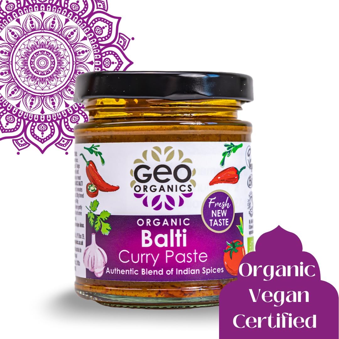 Balti India Curry Paste 180g - Geo Organics - Curry Pastes - Eco Natural Products