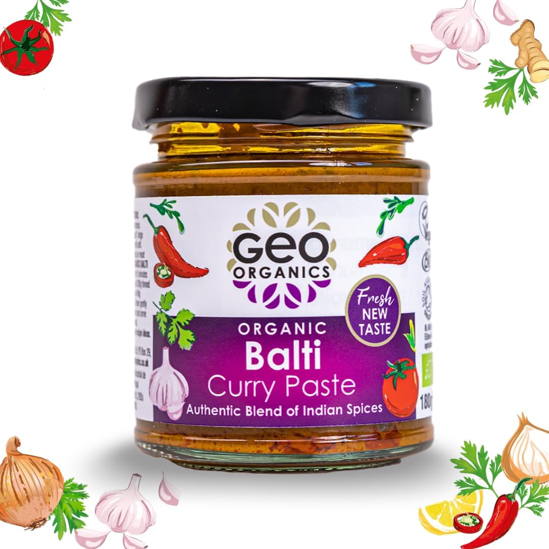 Balti India Curry Paste 180g - Geo Organics - Curry Pastes - Eco Natural Products